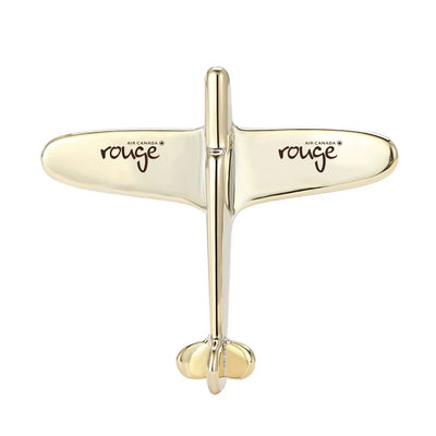 Air Canada rouge Airlines Airplane Shape aviation-themed airplane-shape brooch, polished alloy.