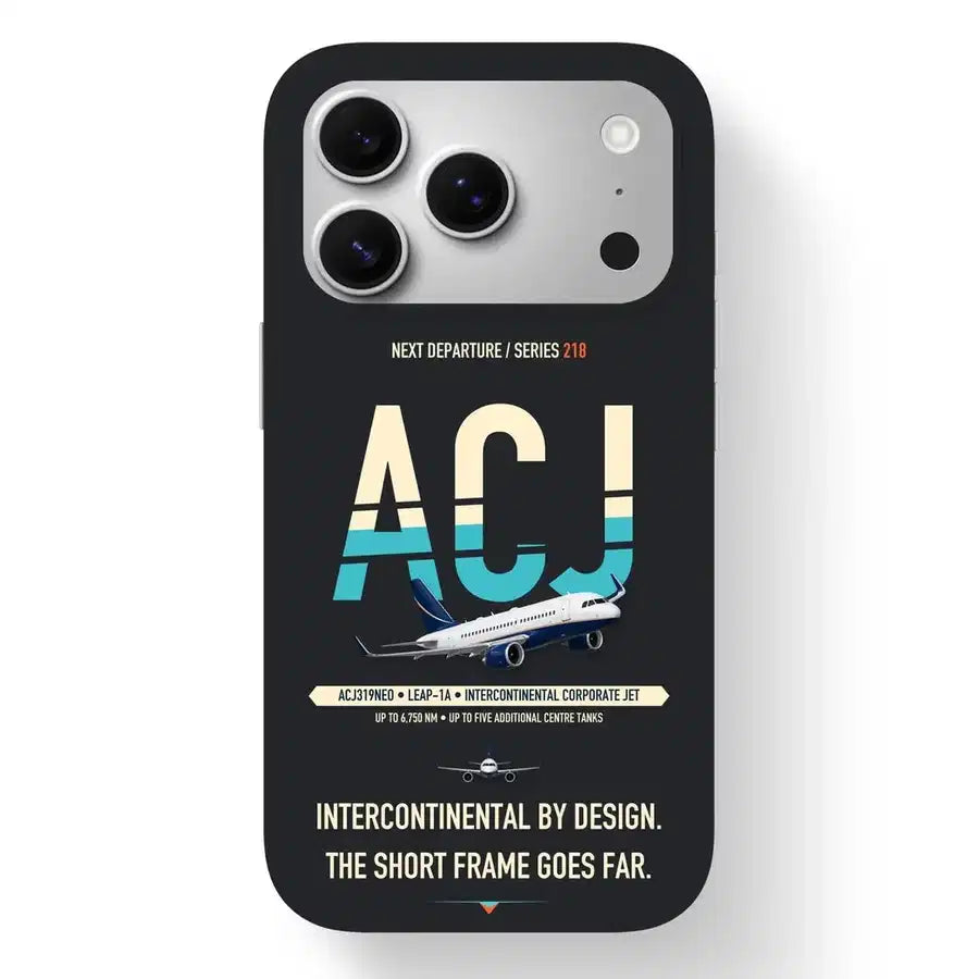 Airbus ACJ319neo Case design on black iphone case