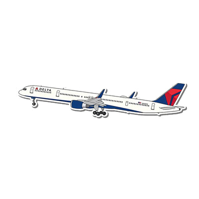 Delta Air Lines Boeing 757 aviation design airplane sticker in weather-resistant vinyl.