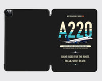 Thumbnail for Airbus A220-100 design on black ipad tablet case