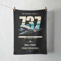 Thumbnail for Boeing 737-500 Classic design on black towel