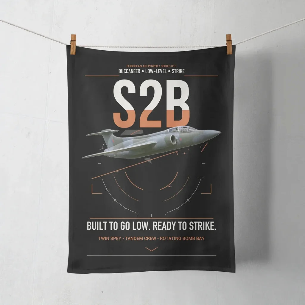 Blackburn Buccaneer S2B design on black towel
