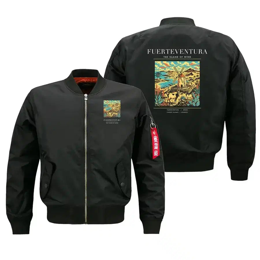 FUERTEVENTURA - Poster - Bomber Jacket - Black