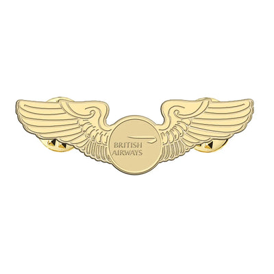 British Airways Airlines aviation hollow pin in polished alloy.