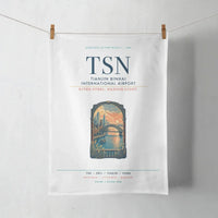 Thumbnail for Tianjin Binhai International Airport (TSN) design on white towel
