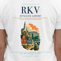 Thumbnail for Reykjavík Airport (RKV) double-side t-shirt design close-up cover