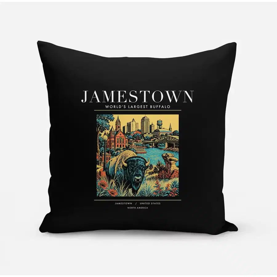JAMESTOWN - Poster - Pillow - Black