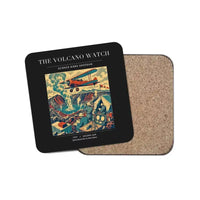 Thumbnail for The Volcano Watch - Designed Coasters design on black 1-piece
