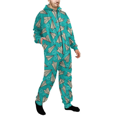 Super Cool Paper Airplanes Jumpsuit for Men & Women aviation design on soft cotton blend jumpsuit.