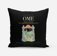 Thumbnail for Nome Airport (OME) design on black pillow