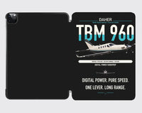 Thumbnail for Daher TBM 960 design on black ipad tablet case