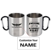 Thumbnail for Student aviation design on outdoor mug, durable insulated construction.
