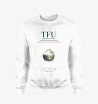 Thumbnail for Chengdu Tianfu International Airport (TFU) design on white sweatshirt