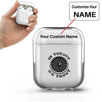 Thumbnail for In Thrust We Trust (Vol 2) AirPods transparent case - Normal + Name