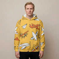 Thumbnail for Super Drawings of Airplanes aviation design printed on soft cotton 3D-print T-shirt.