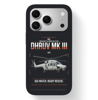 Thumbnail for HAL ALH Dhruv Mk III design on black magsafe iphone case, for iPhone 17 Pro
