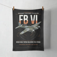 Thumbnail for de Havilland Mosquito FB VI design on black towel