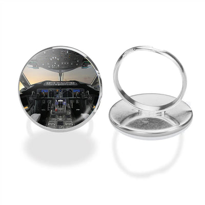 Boeing 787 Cockpit aviation ring in stainless steel.