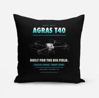 Thumbnail for DJI Agras T40 design on black pillow