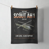 Thumbnail for Westland Scout AH1 design on black towel