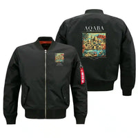 Thumbnail for AQABA - Poster - Bomber Jacket - Black