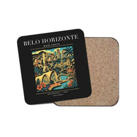 Thumbnail for BELO HORIZONTE - Poster - Coaster - Black