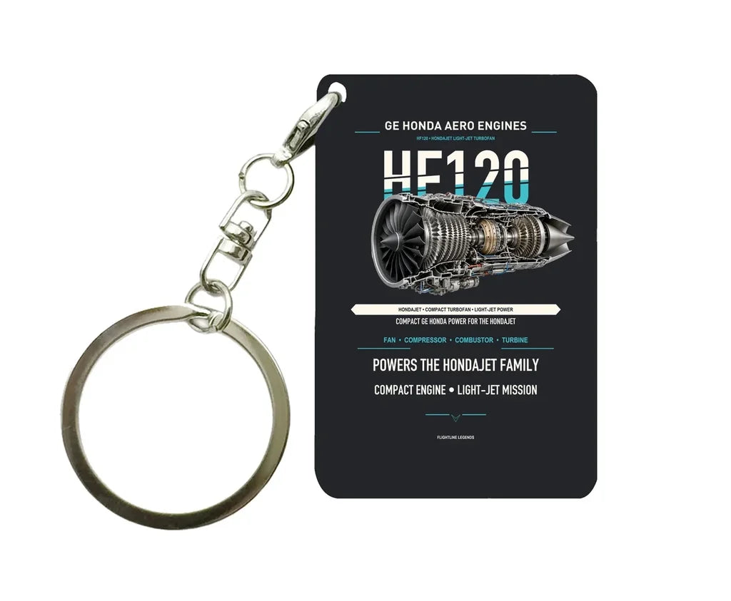 HF120 Key Chain design on black key chain