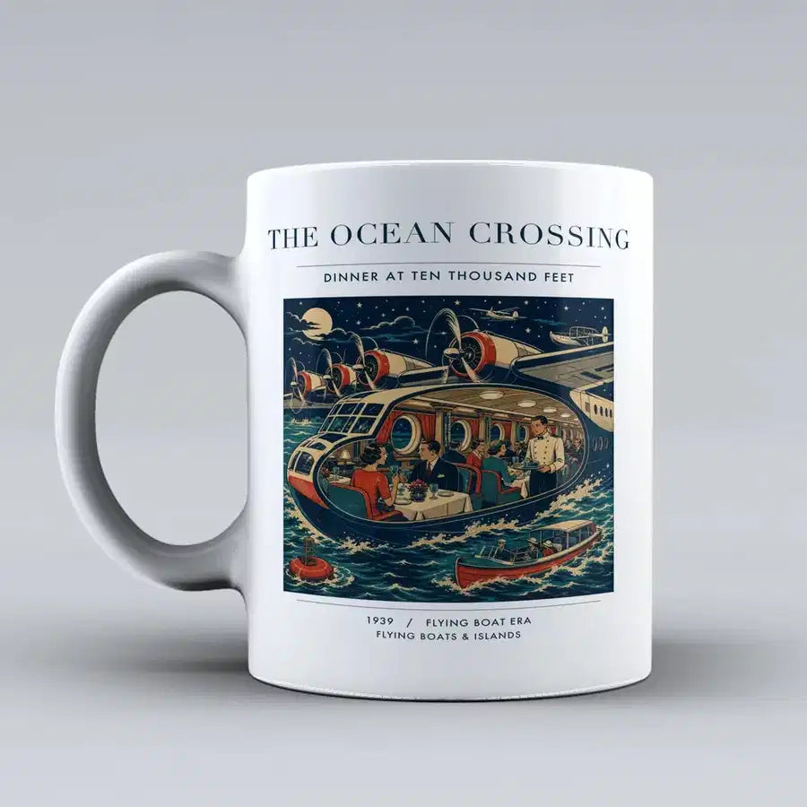 VINTAGE G4058 - The Ocean Crossing - Ceramic Mug design on white