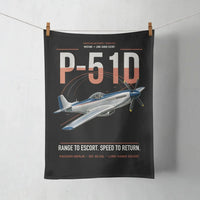 Thumbnail for P-51D Mustang design on black towel