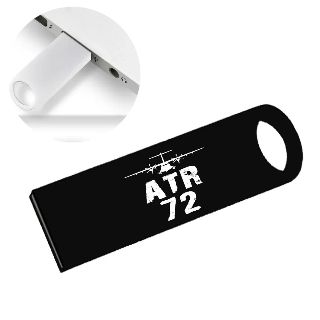 ATR-72 & Plane aviation design on durable waterproof casing waterproof USB device.