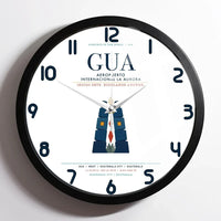 Thumbnail for Aeropuerto Internacional La Aurora (GUA) design on white framed wall clock