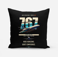 Thumbnail for Boeing 767-300ER design on black pillow