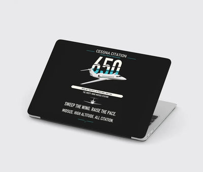 Cessna Citation 650 - Citation III design on black MacBook case