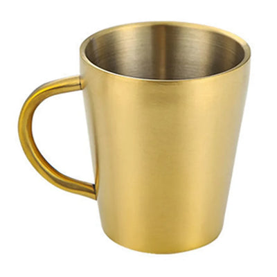NO aviation design on stainless coffee mug, durable stainless steel construction.