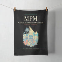 Thumbnail for Maputo International Airport (MPM) design on black towel