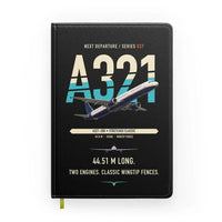 Thumbnail for Airbus A321 design on black notebook