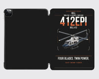 Thumbnail for Bell 412EPI design on black ipad tablet case