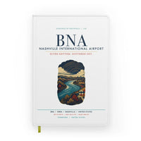 Thumbnail for Nashville International Airport (BNA) design on white notebook