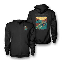 Thumbnail for VINTAGE G4493 - The Observation Car Rival - Premium Zipped Hoodie design on black