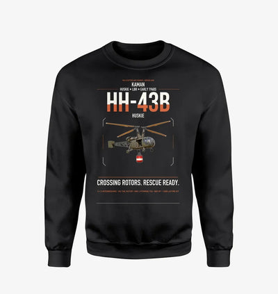 Kaman HH-43B Huskie design on black sweatshirt