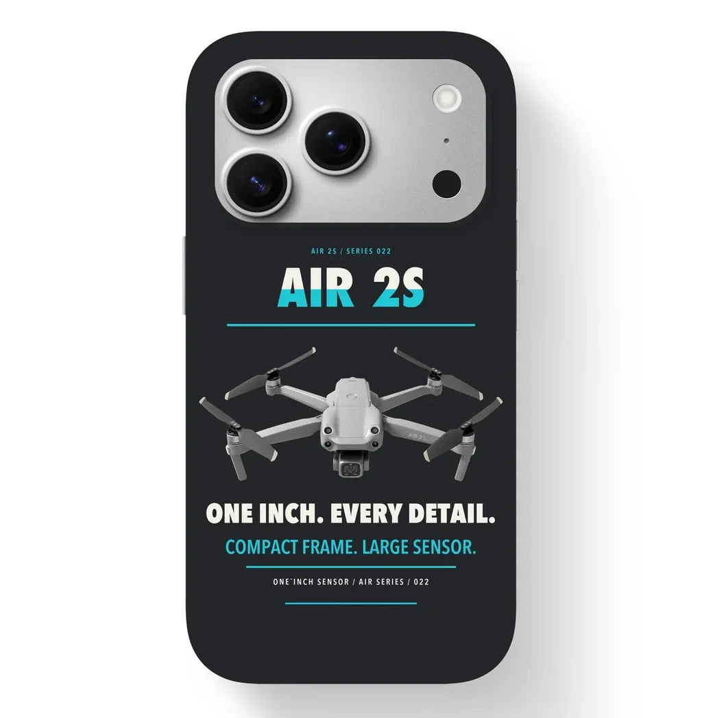 DJI Air 2S Case design on black iphone case
