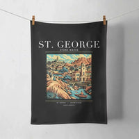 Thumbnail for ST. GEORGE - Poster - Towel - Black