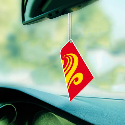Hong Kong Airlines Car aviation design on scented aviation-themed paper car air freshener.