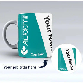 Air Dolomiti  Airlines Designed Ceramic White Mugs