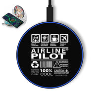 Thumbnail for Airline Pilot Label aviation design on durable build wireless charger.