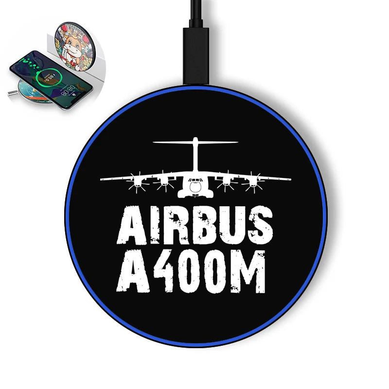 Airbus A400M & Plane aviation design on durable build wireless charger.