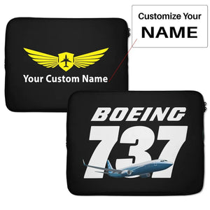 Super Boeing 737+Text Laptop & Tablet Cases