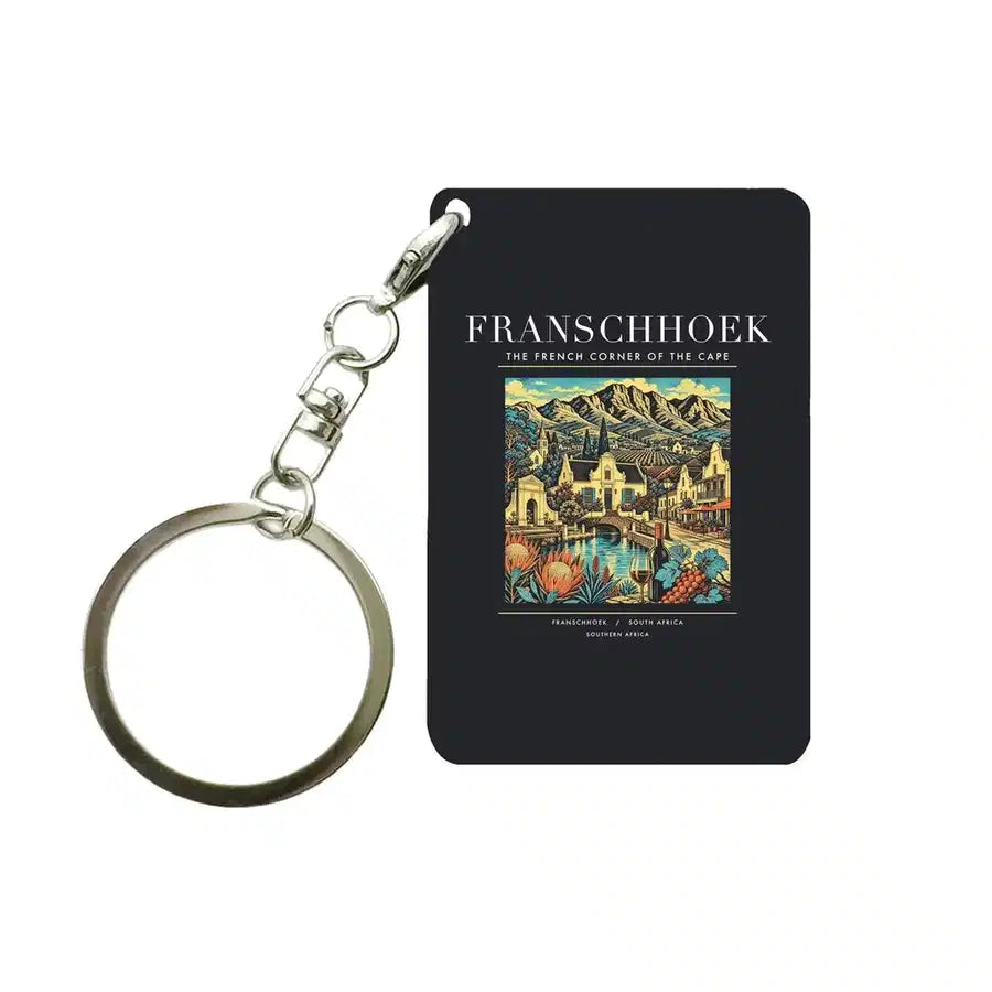 FRANSCHHOEK - Poster - Key Chain - Black