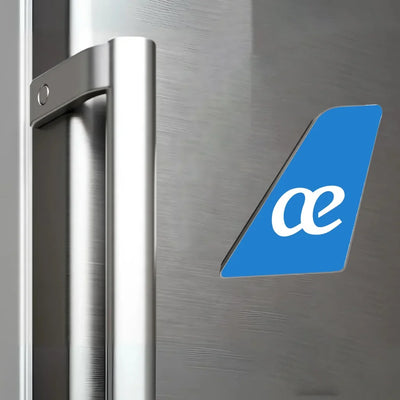 Air Europa aviation design tail magnet in 3D metal with magnetic back.