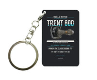 Thumbnail for TRENT 800 Key Chain design on black key chain